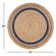 Natural Fiber Braided Round Area Rugs