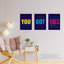 Good Vibes You Got This Yes You Can Neon Motivational - 3 Piece No Frame Print Set-88622314