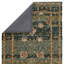 Tapis vert / brun clair / bleu en laine touffeté à la main Corla-1399043019