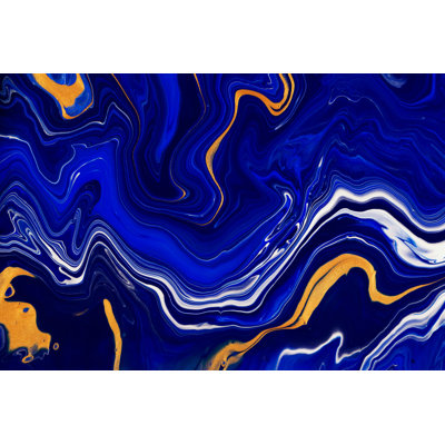 Abstract Fluid Painting by Galina Timofeeva - Wrapped Canvas Painting