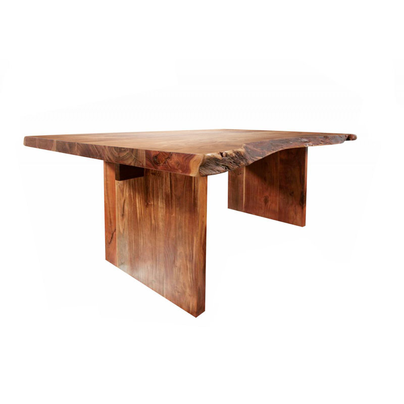 Freeform Acacia Solid Wood Dining Table, H78 x L210 x W110cm
