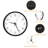 Wall clock Plastic Silent Suitable for decoration 10in White-31344063