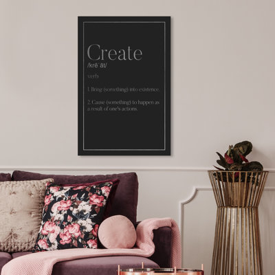 " Create Typography Silver "