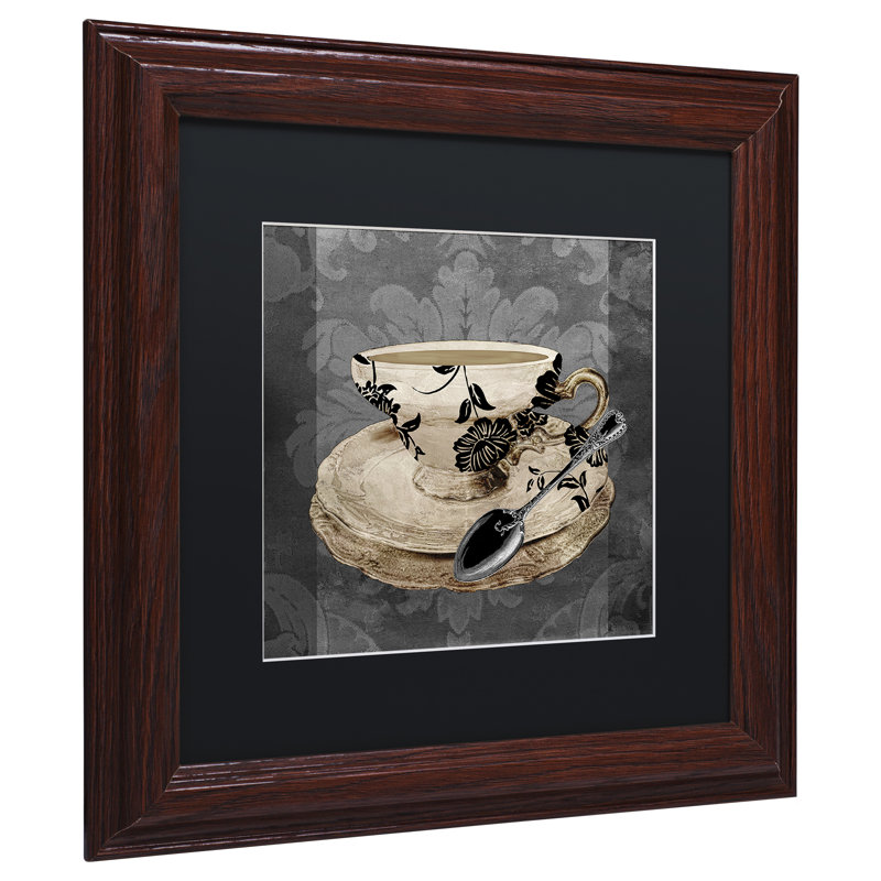 «Vintage Cafe I» par Jadaya, impression encadrée, H 11 po x l 14 po x P 0,5 po, Noir