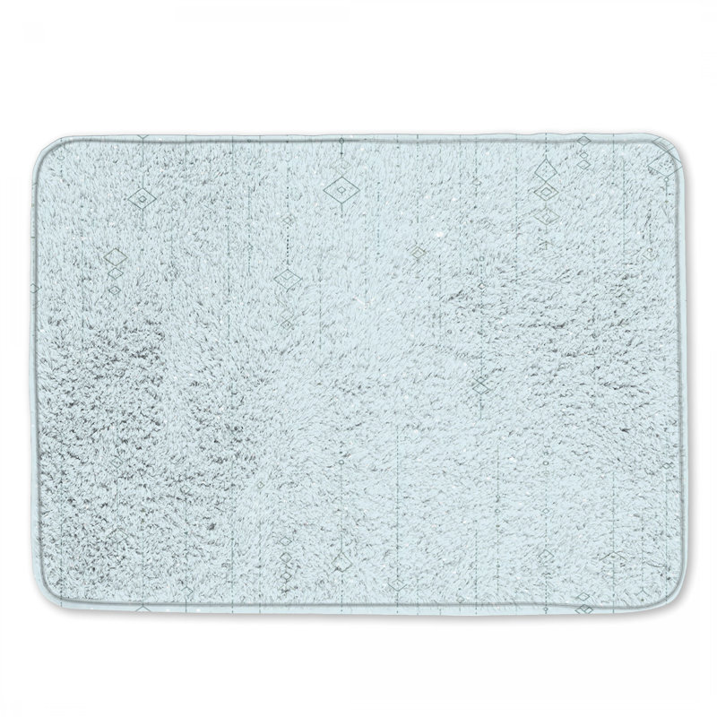 Décoration de salle de bain moderne à motif géométrique, 24in W x 17in L