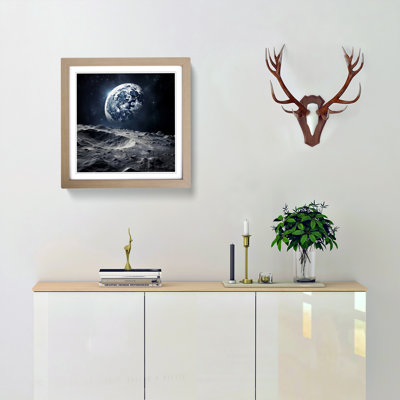 Moon Digital Art - Framed Print