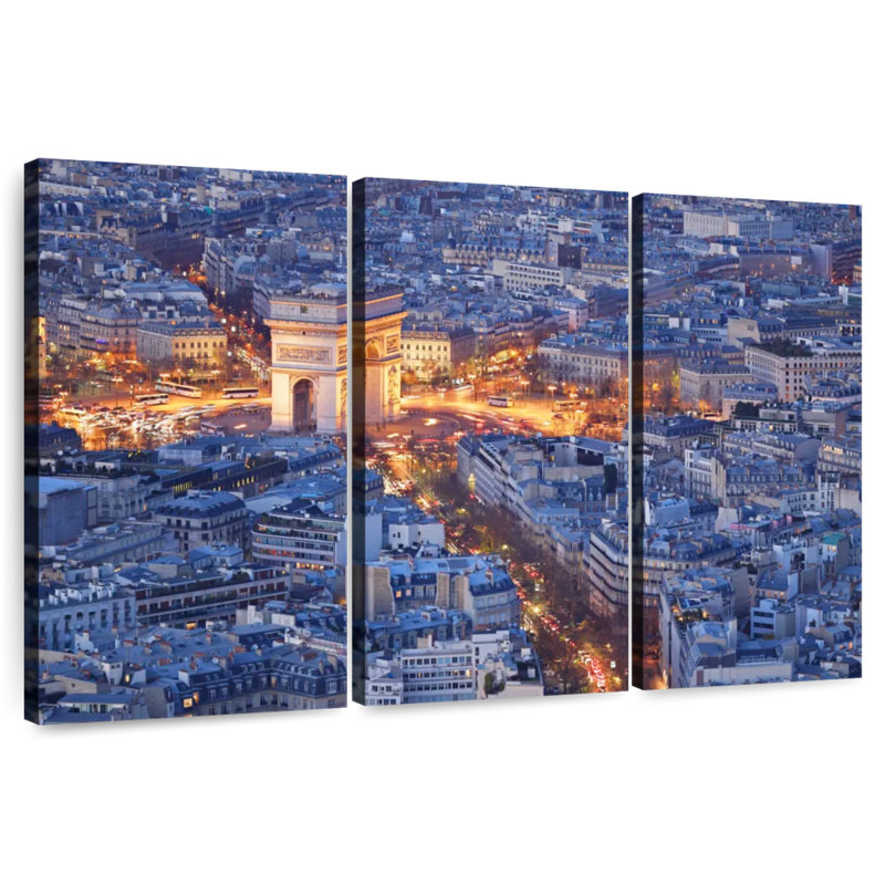 Arc De Triomphe At Twilight