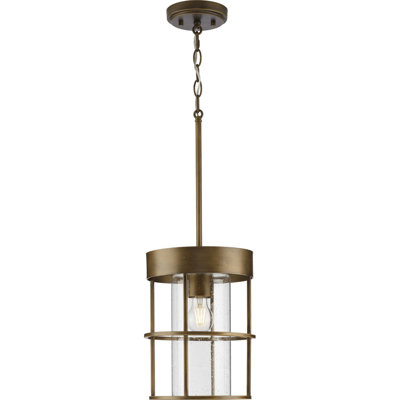 Luminaire suspendu cylindrique à 1 lumière
