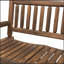 Chaise berçante en bois pour 2 personnes