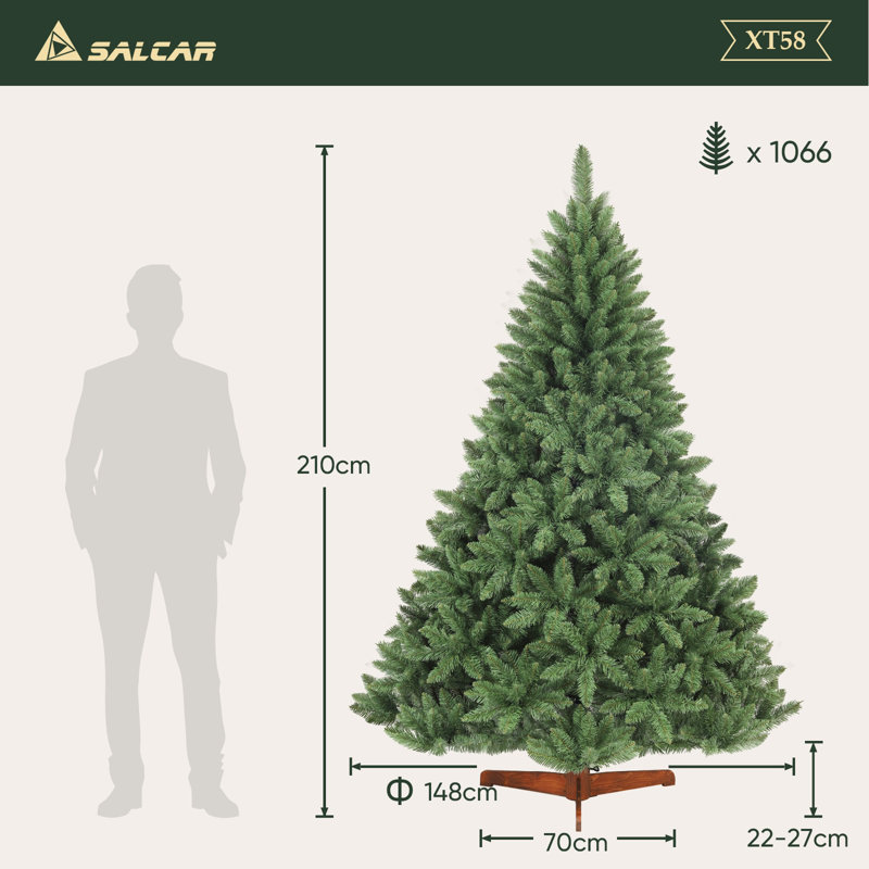 210cm H Artificial Christmas Tree