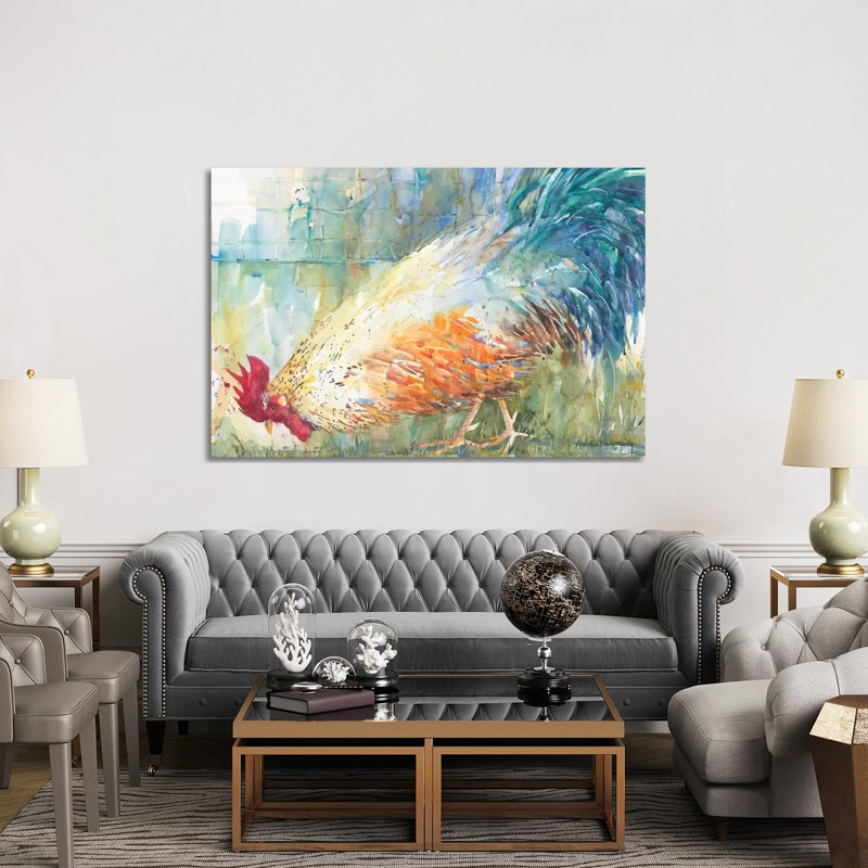 Feathered Forager by Annelein Beukenkamp - Wrapped Canvas Painting, 152.5 cm H x 101.5 cm W