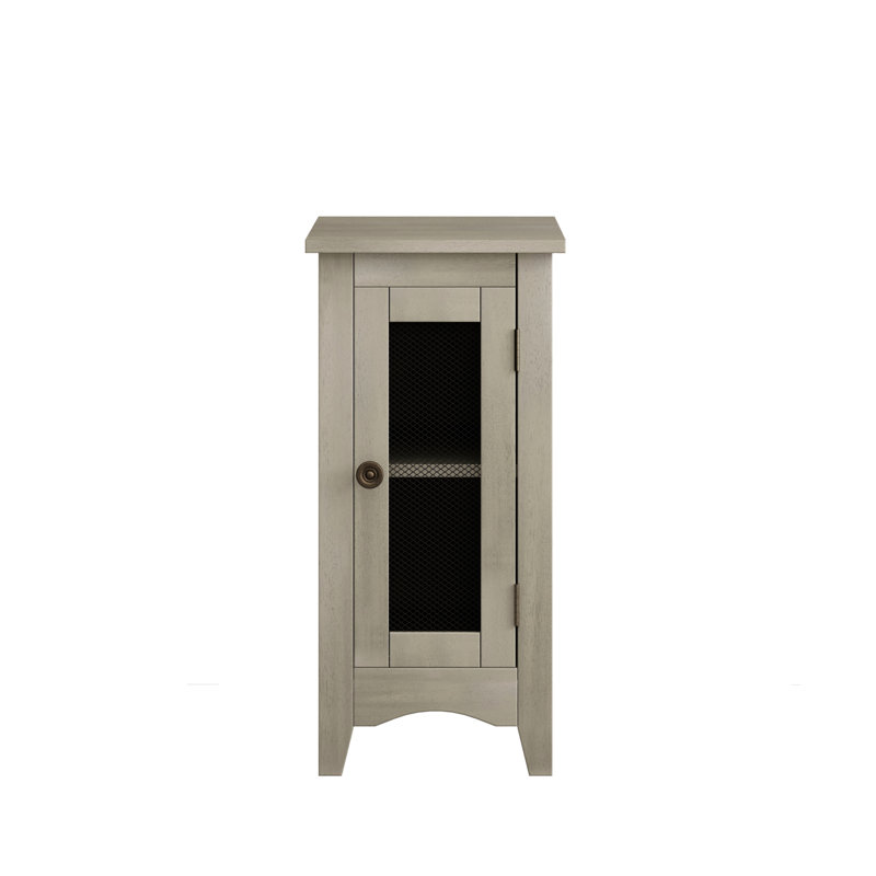 Rectangle Narrow Accent Side Table, Antique Gray