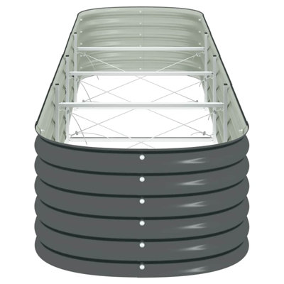 Pickell Galvanized Steel Raised Garden Planter
