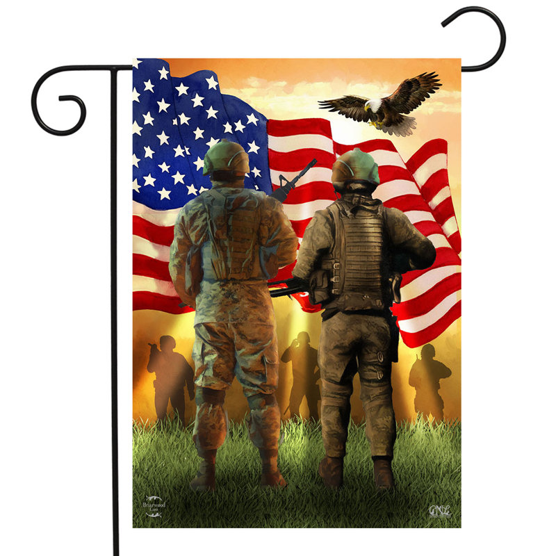 Drapeau de jardin américain