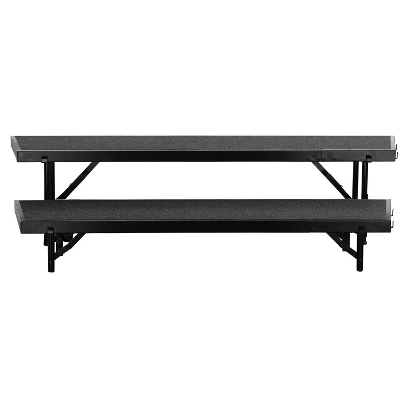 Ensemble de rehausseur de chorale Tapered, H 16 po x l 36 po x P 66 po, Noir