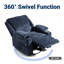 93cm Wide Chenille Standard Recliner with Massager-204539756