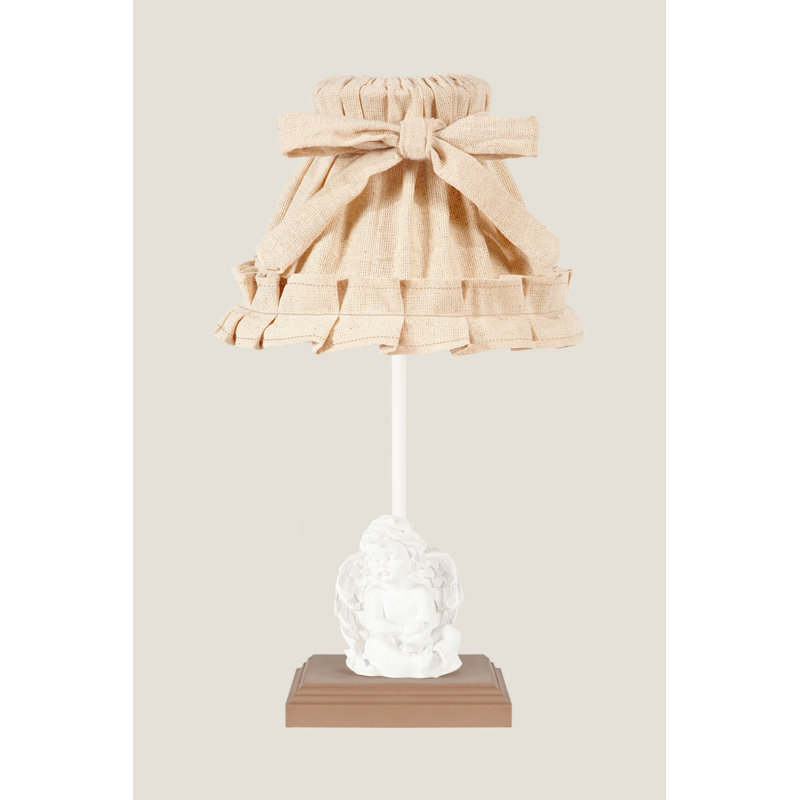 Lampe de table 16,5 po, Beige, Brun