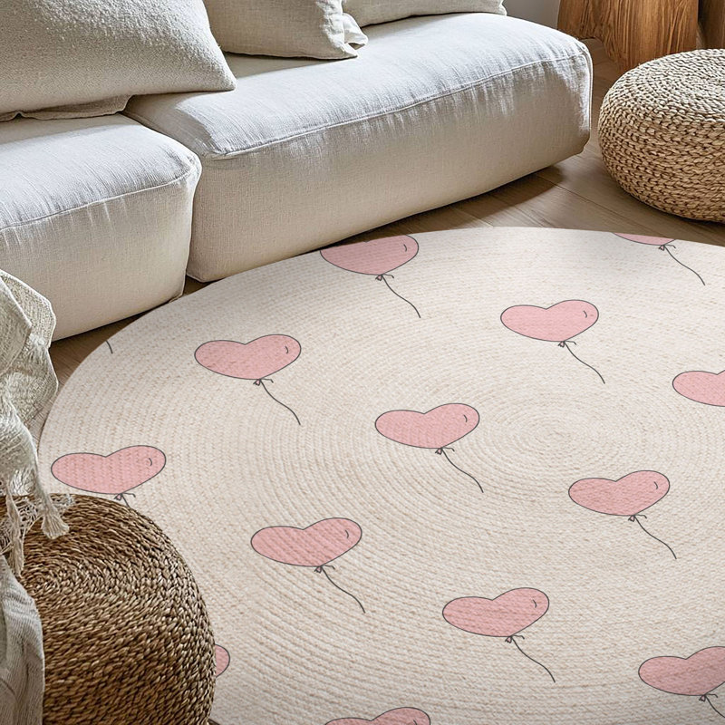 Heartfelt Simple Patterns Braided Rug, Round 5'