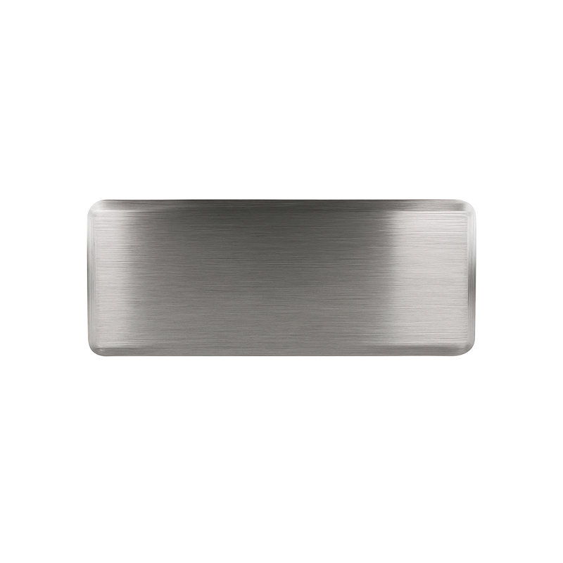 Pince biseautée verre à verre à 180 degrés pour finition en nickel brossé de 3/8 po à 1/2 po (10 à 12 mm) d'épaisseur