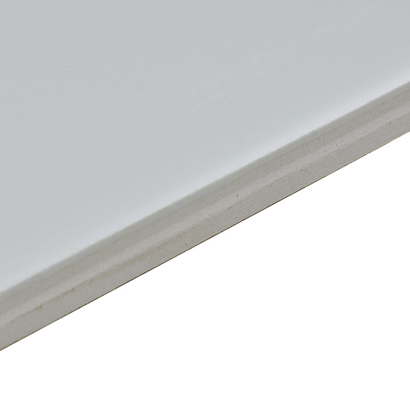 Guilford 6'' L x 3'' W Ceramic Bullnose Tile Trim, Matte Biscuit