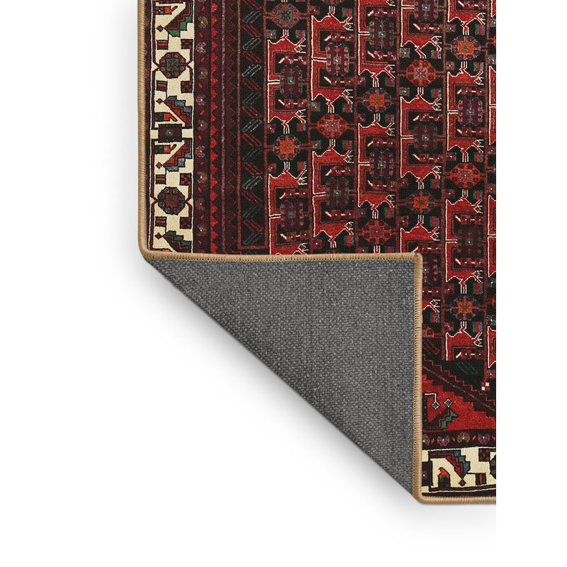 Tapis rouge à motif sud-ouest, Rectangle 5 pi x 7 pi