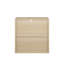 Rangement vertical compact et moderne avec portes coulissantes doubles, organisation ouverte et fermée à 2 niveaux, esthétique en bois naturel blanc pour toute pièce: étagères en bois