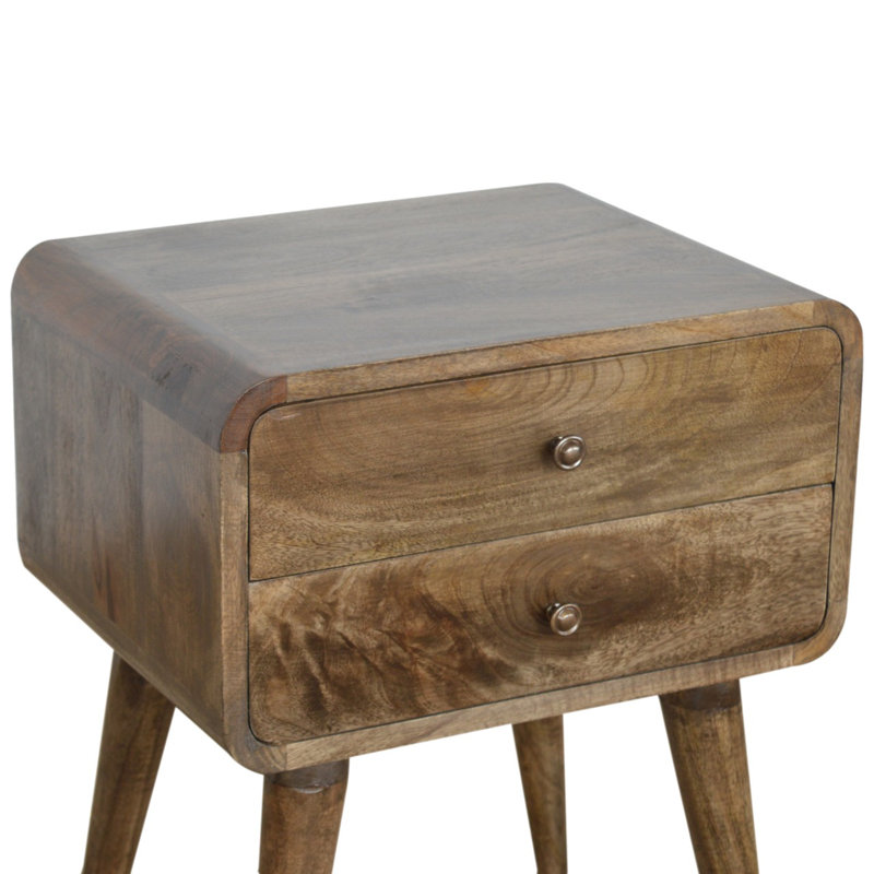 Table de chevet en bois massif Cevat