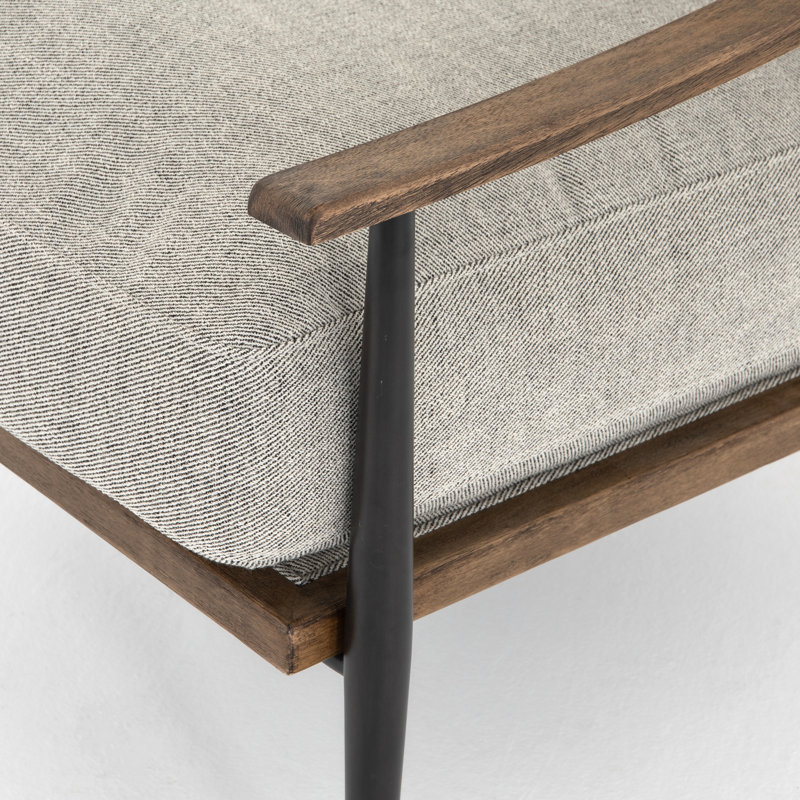 Kempsey Chair, Gabardine Gray Polyester Blend