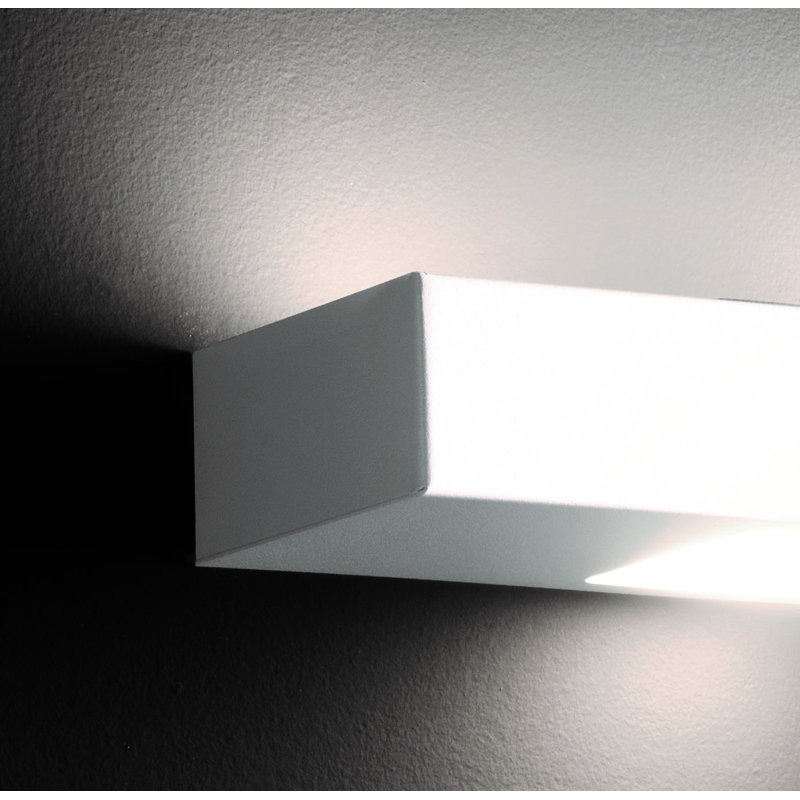 Sandlin 1 - Light LED Hardwired White Flush Mounted Sconce, 1