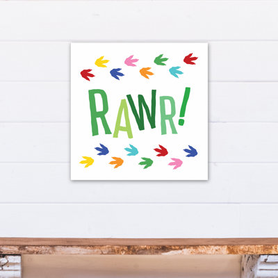 Art sur toile dino tracks Lynde