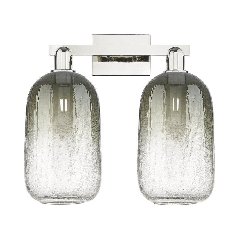 Éclairage pour meuble-lavabo Brookhaven, Gris / nickel poli