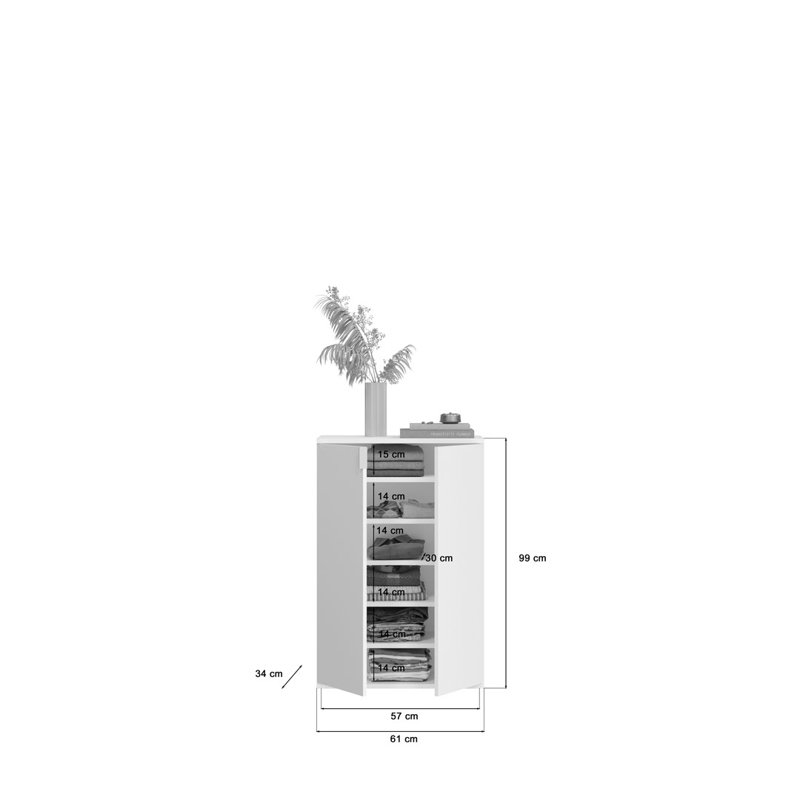 12 Pair Shoe Storage Cabinet