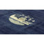 Tapis unique en laine bleu marine / ivoire / mousse de 8 pi 11 po x 11 pi 6 po Michaelian & Kohlberg