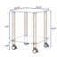 2 tables d'appoint blanches, une table de chevet moderne avec beaucoup de rangement et une surface facile à nettoyer, facile à assembler pour ranger vos articles essentiels, 2 tables de bout