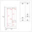 Armoire 2 tiroirs Alder
