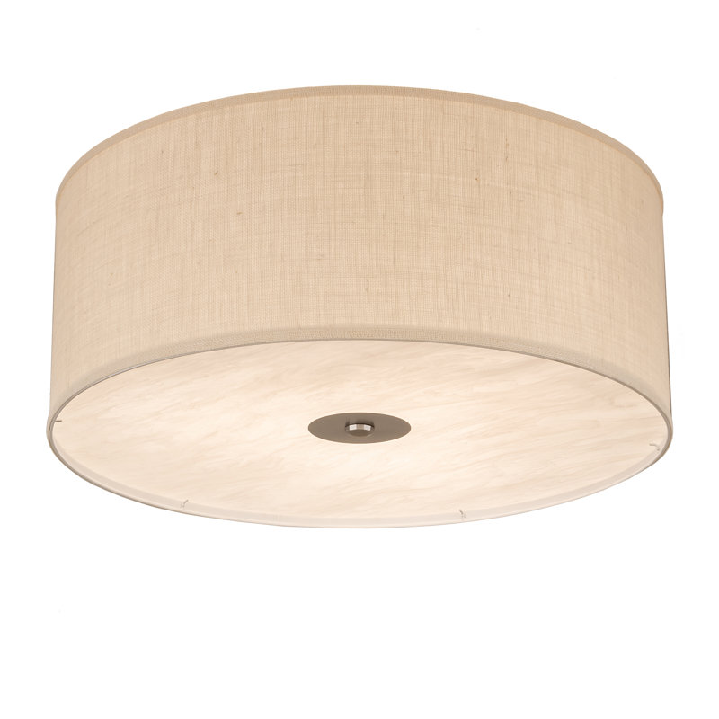 Zionsville Fabric Flush Mount, 14" H x 30" W x 30" D