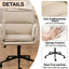 Fauteuil d'appoint pivotant en similicuir 23,6 po - Rotation à 360 °-1732184289