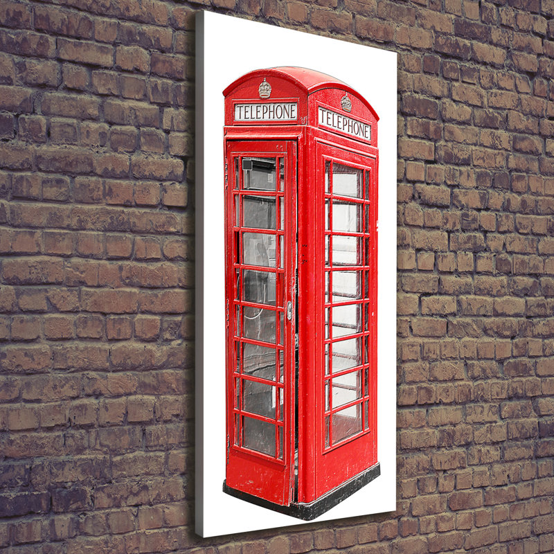 Telephone Booth - Wrapped Canvas Print