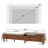 Ulita  87"-106" Retracted Extendable TV Stand, Mid Century Modern Media Console Cabinet with Drawers Cabinets & Shelves
