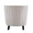 Upholstered Stripe Barrel Chair