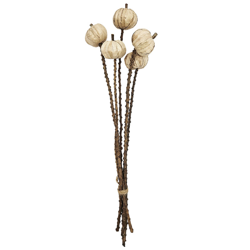 23.5" Pumpkin Pod Twig Stem for Holiday Decor