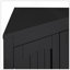 Armoire de buffet, armoire de coin, armoire de coin de plancher de salle de bain avec portes et tablettes, cuisine, salon, armoire de rangement autoportante pour salle de bain