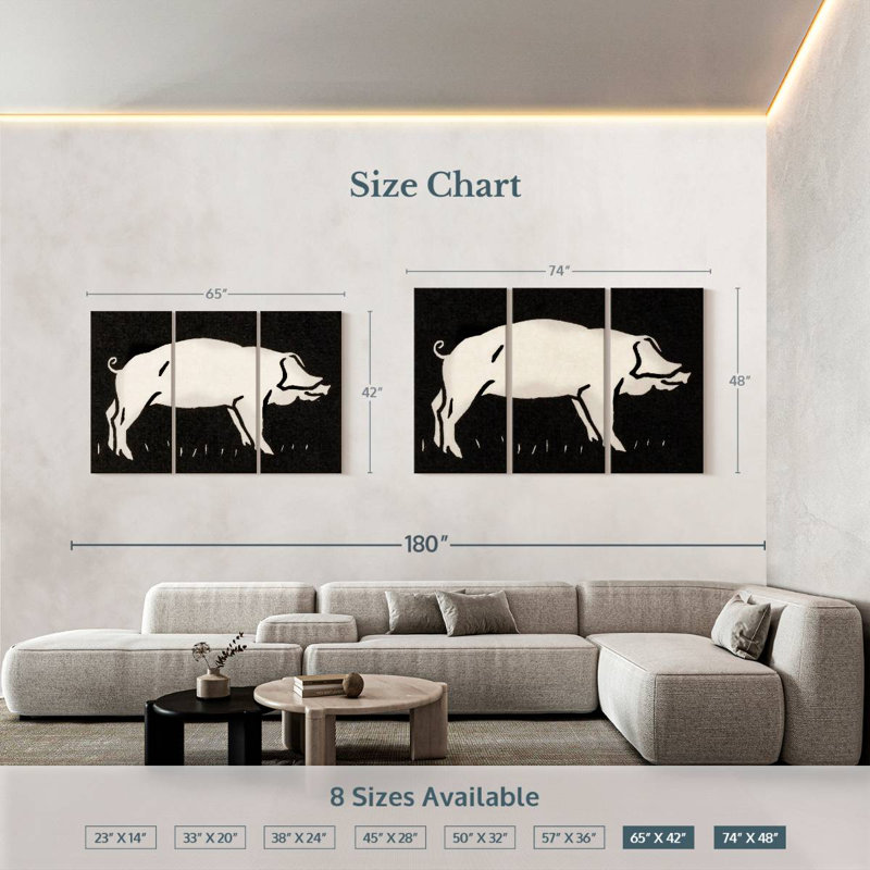 Pig 1923, 42" H x 65" W