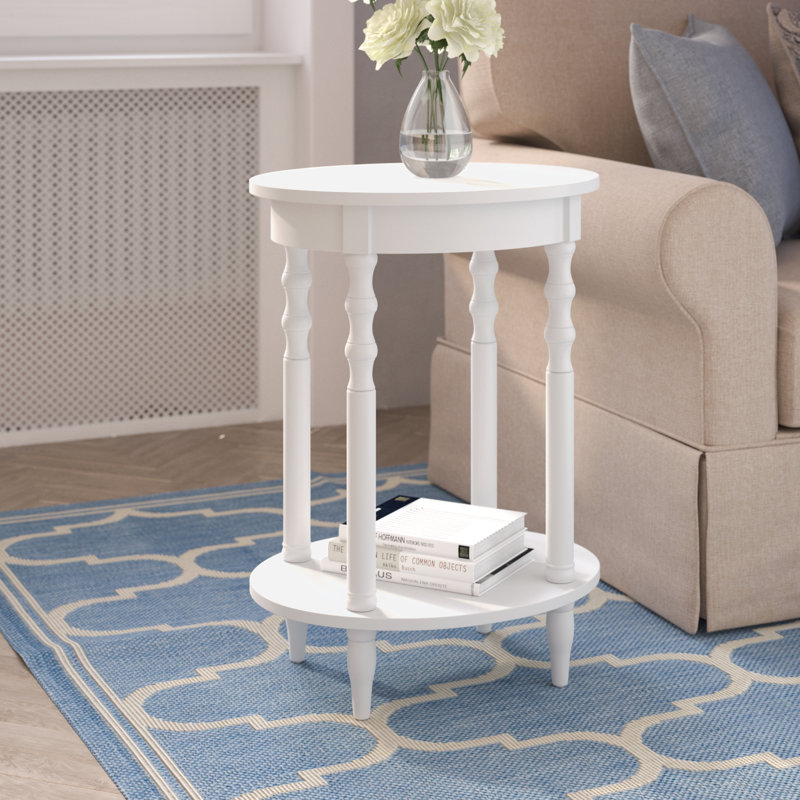 Table de bout Moravian, Blanc