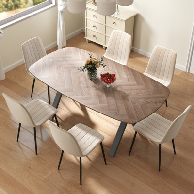 71” Rectangular Dining Room Table Set