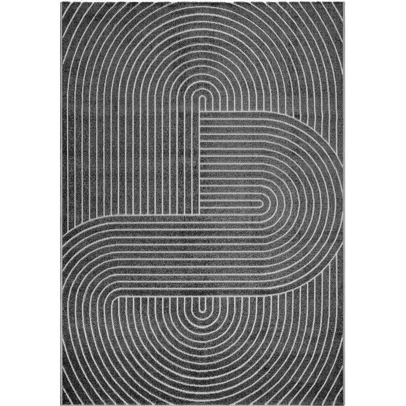 Carlose Outdoor Area Rug, Anthracite, Runner 80 x 250cm