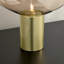 Shar Brushed Brass Table Lamp - Mid Century Modern Bedside Light