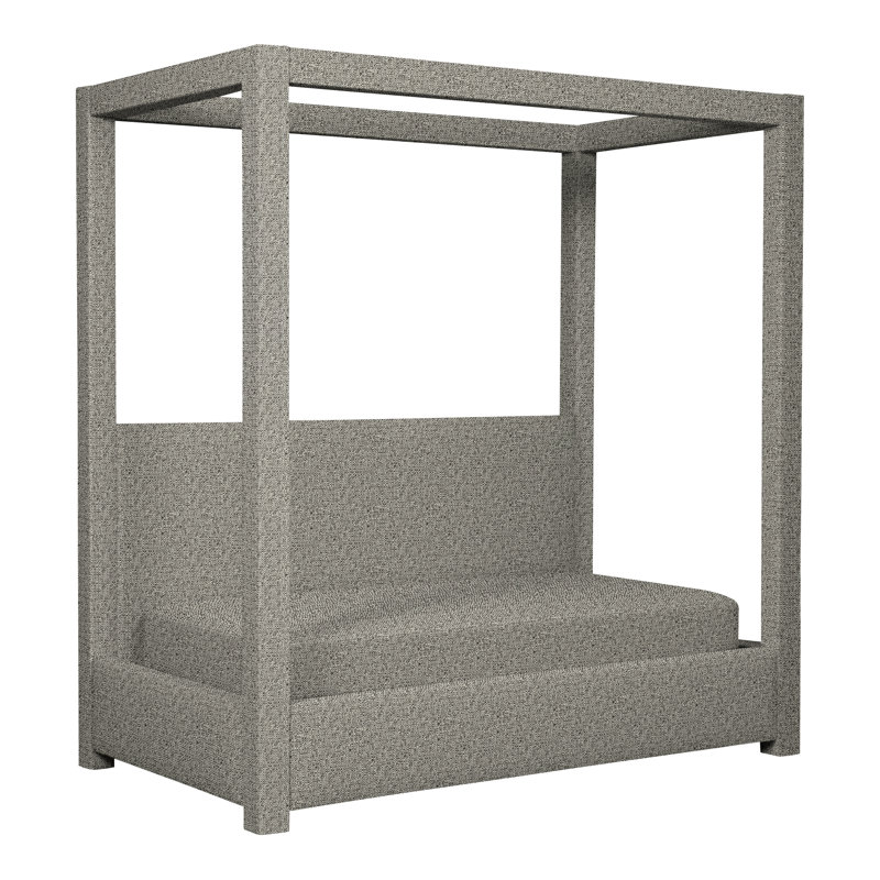 Lit de jour en bois massif Thom Filicia Home, Graphite Tuck