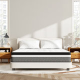 Laurita 10" Pillow Top Medium Firm Hybrid Mattress In A Box