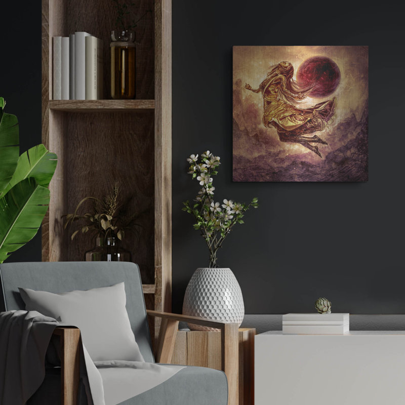  «Gilded» par Mario Sanchez Nevado, art mural en métal, 24 po x 24 po, H 24 po x l 24 po